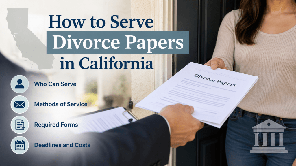 How to Serve Divorce Papers in California